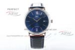  MKS factory Swiss Clone IWC Portofino Blue Dial 9015 Movement SS Watch